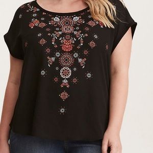 Boho Print top size 5